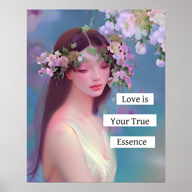 Poster O amor é sua verdadeira essência | Angelical como  (Frente)