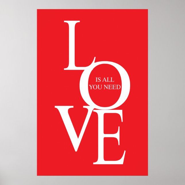 Poster O amor é tudo o que você precisa (Frente)