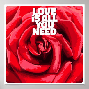 Poster O Amor É Tudo O Que Você Precisa