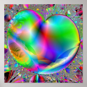 Póster O Amor é um Arco-íris