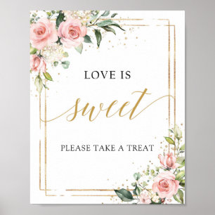 Poster O amor é um sinal doce.