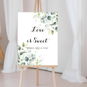 Poster O Amor É Um Velho Sinal De Aquarela Eucalyptus Gre