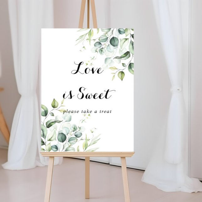 Poster O Amor É Um Velho Sinal De Aquarela Eucalyptus Gre (Criador carregado)