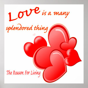 Póster O amor é uns muitos coisa de Splendored,