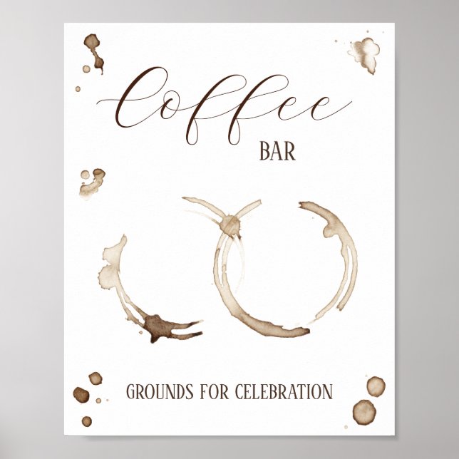 Poster O amor está a crescer! Sinal de Bar de café (Frente)
