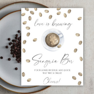 Poster O amor está a criar bar de sangria Chá de panela