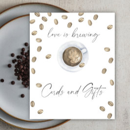 Poster O amor está a criar cartões e presentes Chás de pa