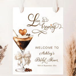 Poster O Amor Está Cozinhando Espresso Martini Chá de Noi