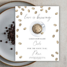 Poster O amor está criando Chá de panela Quantas Corks