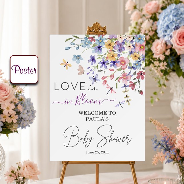 Poster O amor está em flor Caminhantes do Bebê Chamada de (Criador carregado)