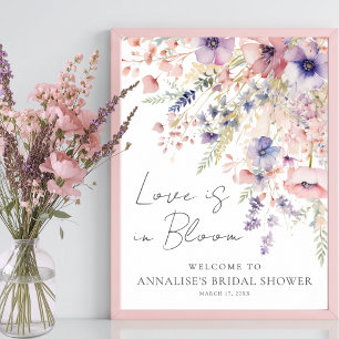 Poster O Amor Está em Flor - Sinal de Chá de Noiva