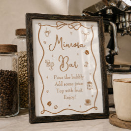 Poster O Amor Está Fazendo Café Chá de Noiva Bar de Mimos
