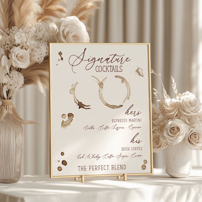 Poster O amor está fervendo! Bebidas Especiais com Tema d (Criador carregado)