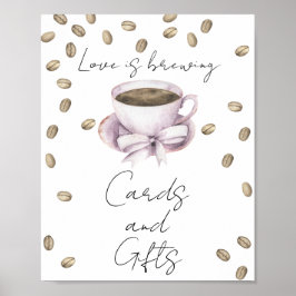 Poster O amor está fervendo Cartões e Presentes para Chá
