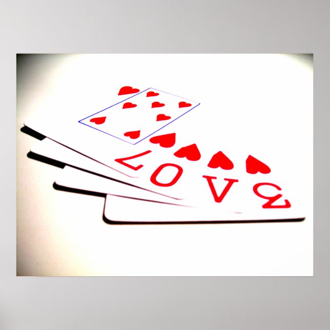 Póster O amor está nas cartas (Frente)