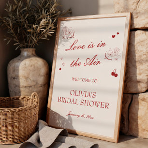 Poster O Amor Está no Ar Boas-Vindas ao Chá de Noiva do D