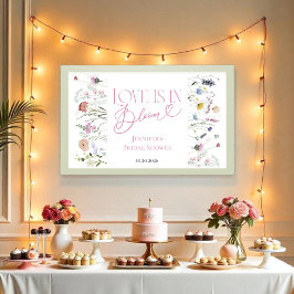 Poster O amor está no Bloom | Chá de panela Floral de Aqu