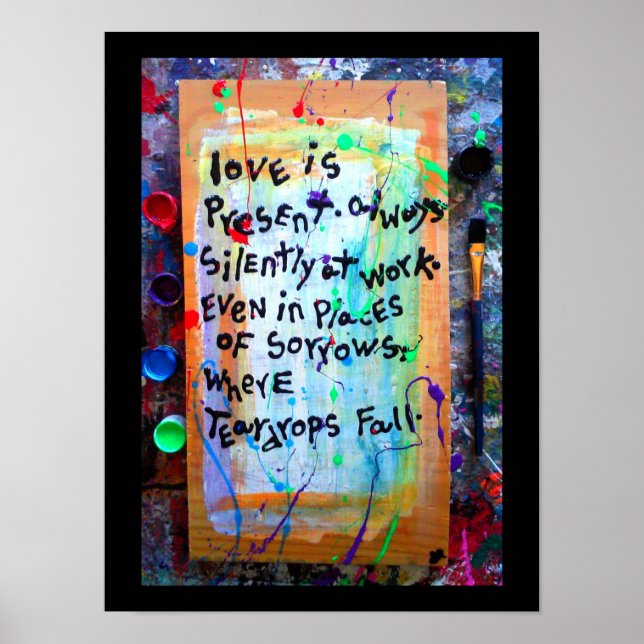 Póster o amor está presente (Frente)