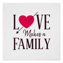 O amor faz uma família - presente de adoção