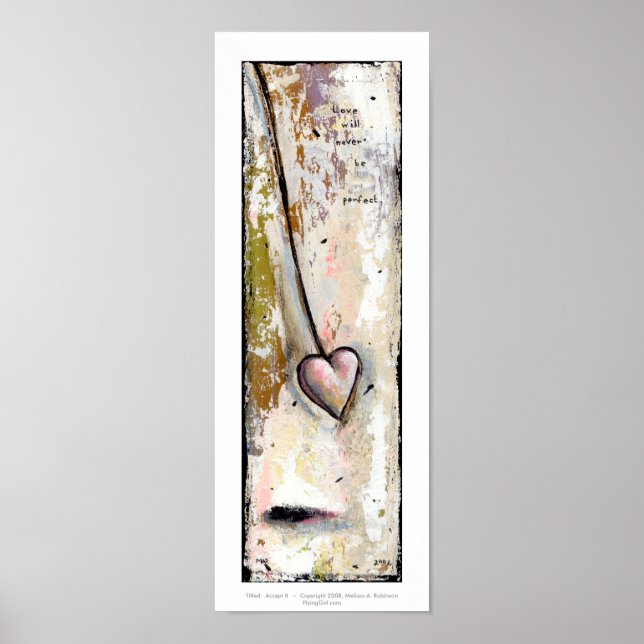 Póster O amor não é uma bela arte bruta expressiva (Frente)