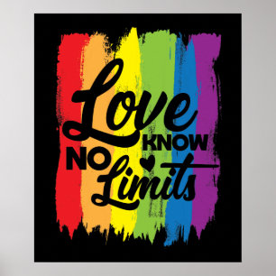 Poster O AMOR NÃO SABE LIMITES DE orgulho gay LGBT