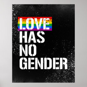 Poster O amor não tem gênero - - Direitos LGBTQ - - 