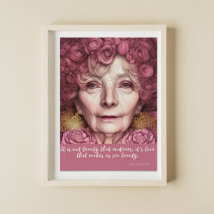 Poster O Amor Nos Faz Ver A Cota Da Beleza