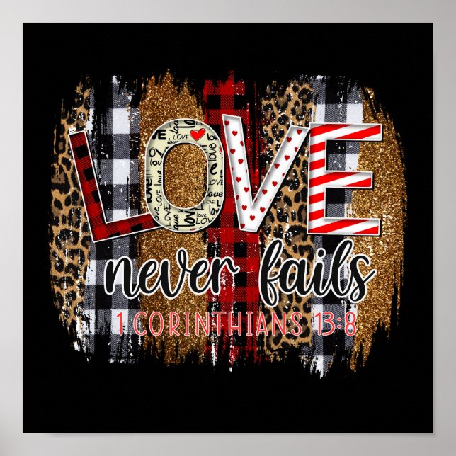 Poster O amor nunca falha (Frente)