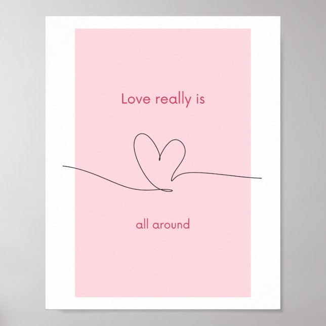 Poster O amor realmente está em todo lugar (Frente)