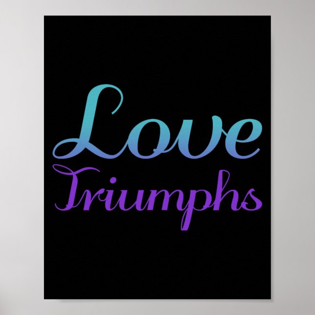 Poster O Amor Triunfa Prevenção ao Suicídio Premium Tri-B (Frente)