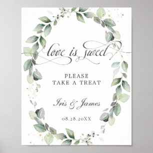 Poster O Amor Verde Maciço é Doce Toma Sinal de Tratame