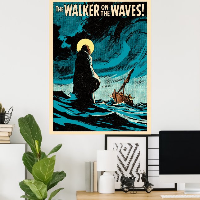 Poster O Andador sobre as Ondas (Escritório em casa)