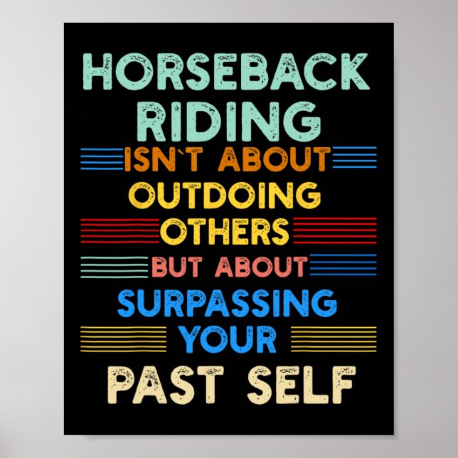 Poster O Anel Horseback Está A Superar O Seu Passado Auto (Frente)