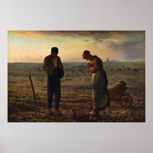 Poster O Angelus de Jean-Francois Millet (Frente)