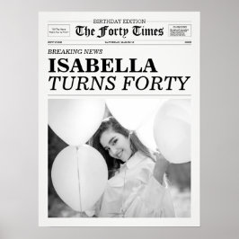 Poster O aniversário de 40 anos do jornal quarenta vezes