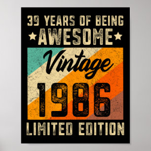 Poster &# o aniversário Homens &# anos mulheres com ida