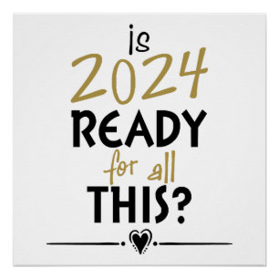 Póster O ano de 2024 está preparado para tudo isto