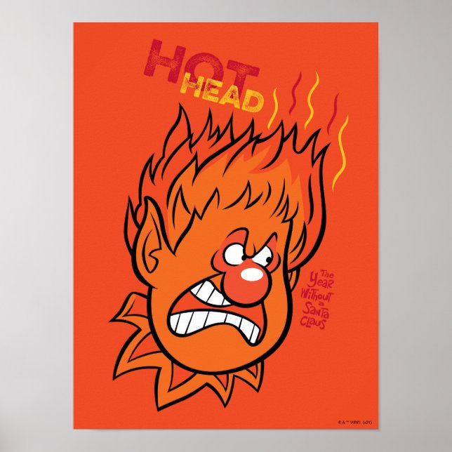 Poster O ANO SEM SANTA CLAUS™ | Cabeça Quente (Frente)