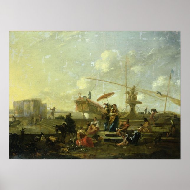 Póster O Antigo Porto de Génova (Frente)