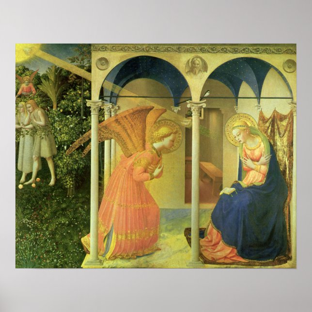 Poster O Anunciação do Prado por Fra Angelico (Frente)