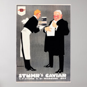 Poster O Anúncio De Comida CAVIAR Ludwig Hohlwein