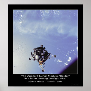 Poster O Apollo 9 módulo lunar "aranha" 7 de março de
