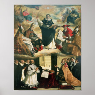 Póster O Apotheosis de St Thomas Aquinas, 1631