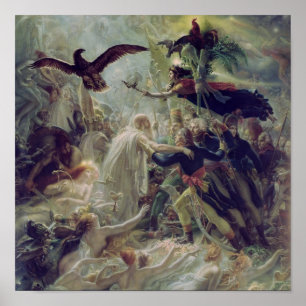 Póster O Apotheosis dos heróis franceses