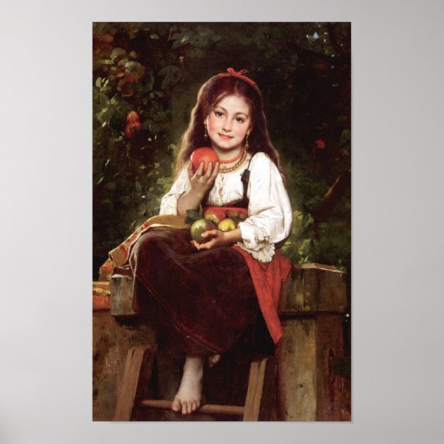 Poster O Apple Picker Léon Bazile Perrault 1879 (Frente)