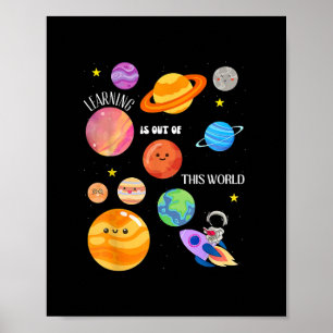 Poster O Aprendizado Está Fora Desta Ciência Espacial Mun