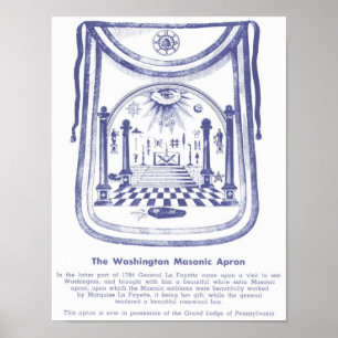 Poster O Apron Masônico de George Washington