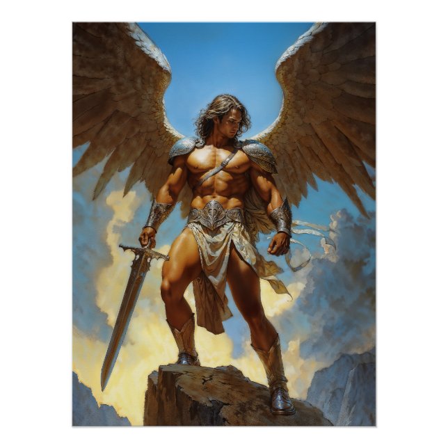 Póster O Arcanjo Miguel Campeão Forjado pelo Céu (Frente)