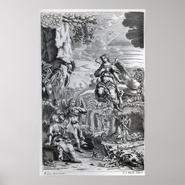 Póster O arcanjo Uriel informa Gabriel (Frente)