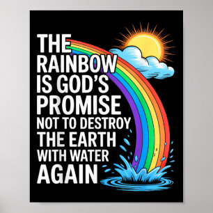 Poster O Arco-Íris é a religião cristã prometida por Deus